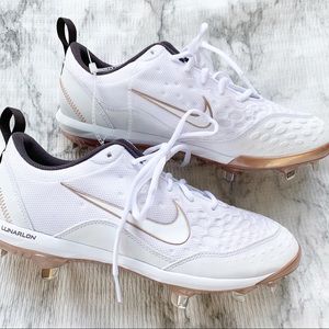 Nike lunar hyper diamond softball cleats white